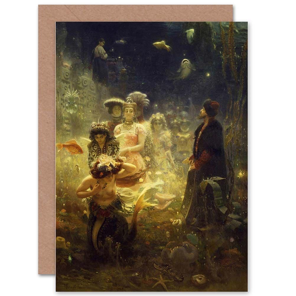 Ilya Yefimovich Repin Repin Sadko Old Master Painting Greetings Card