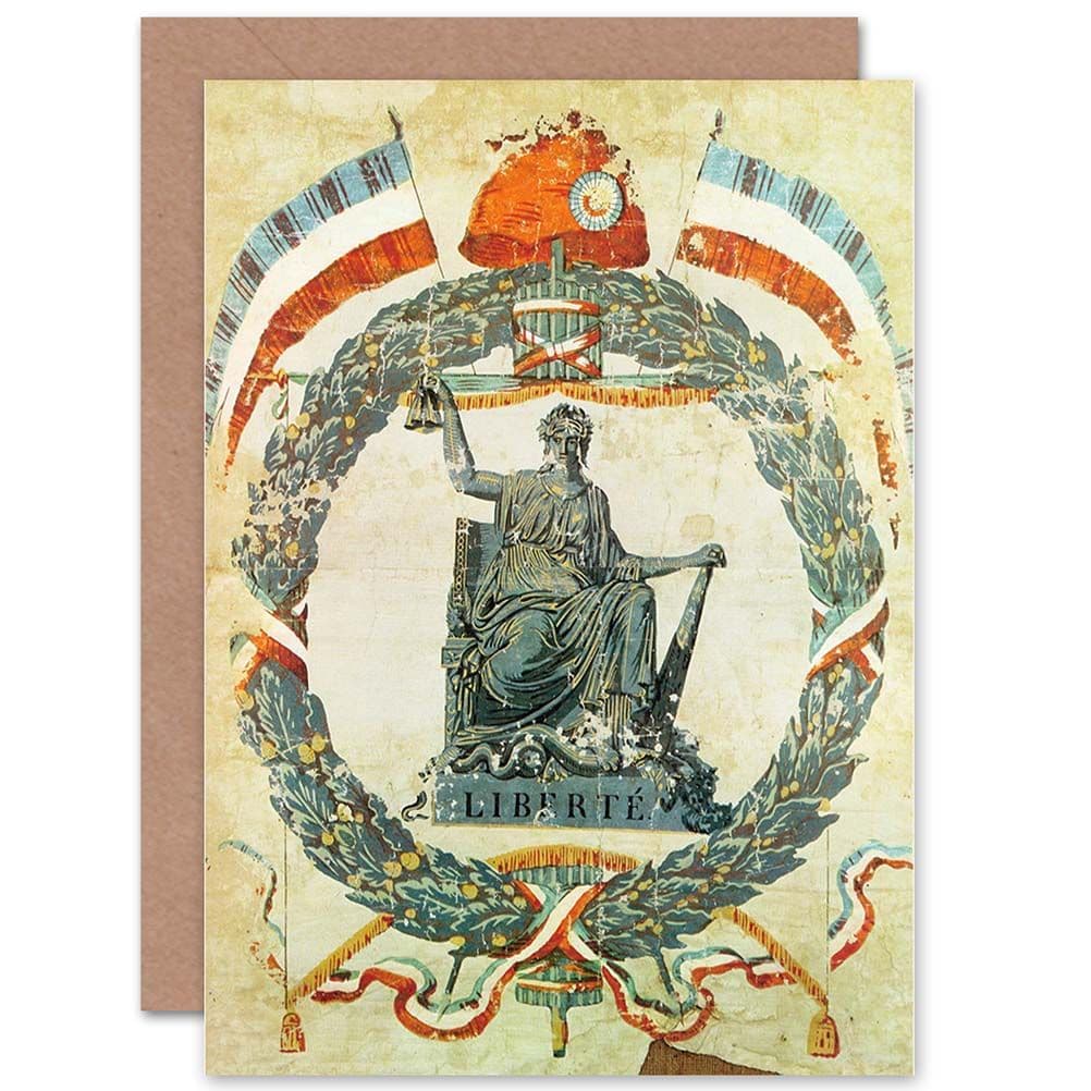 Political Cultural French Revolution Liberty France Greetings Card