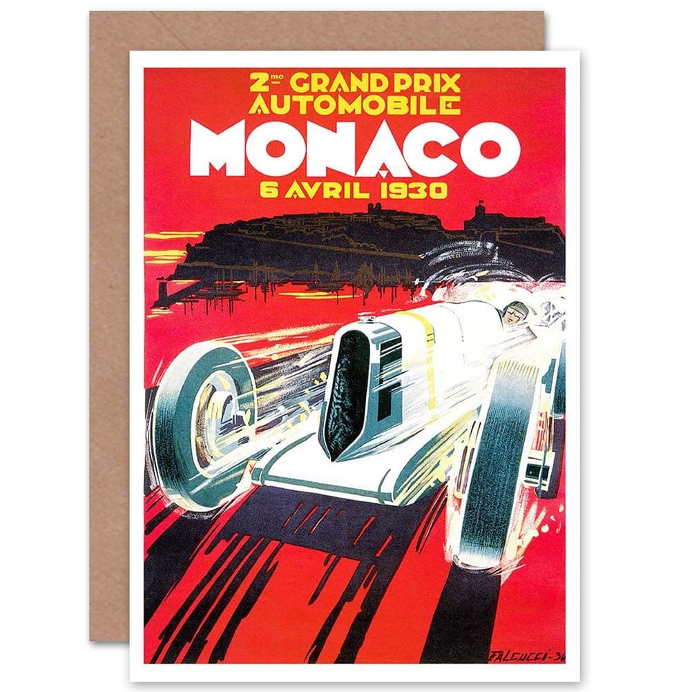 Sport Motor Grand Prix Monaco France Birthday Greetings Card