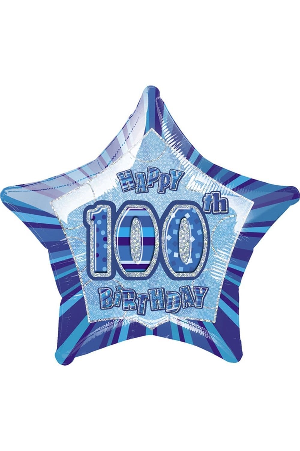 Happy 100th Birthday Star Foil Balloon