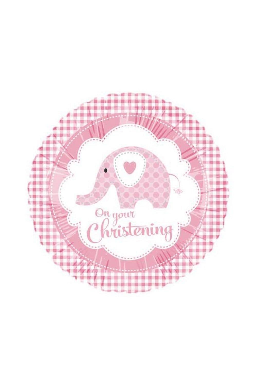 18 Inch Round Foil Christening Balloon