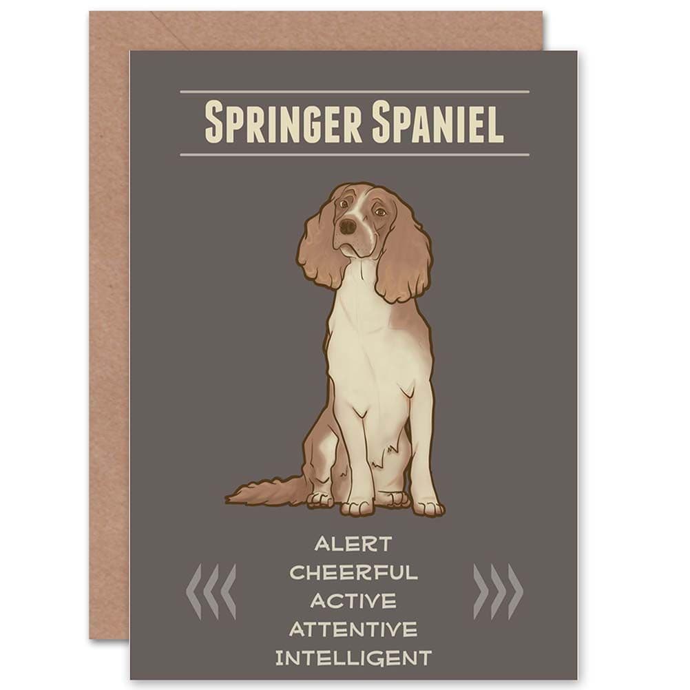 Dog Springer Spaniel Greetings Card