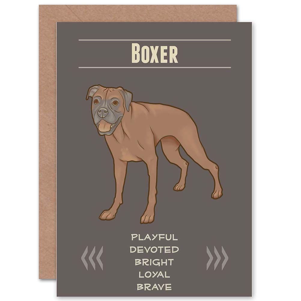 Birthday Dog Boxer Greetings Card
