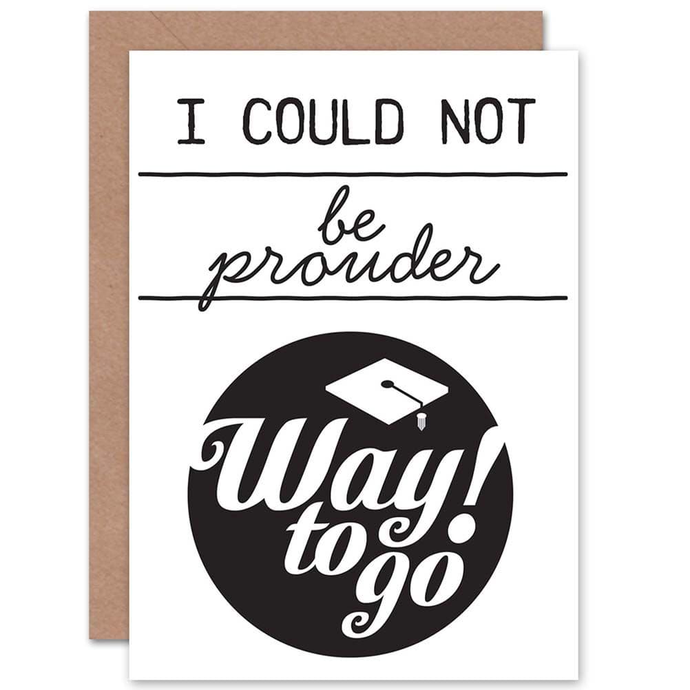 Graduate Pride Monotone Greetings Card