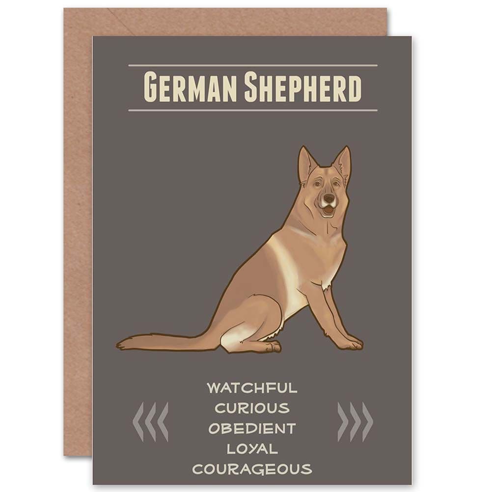 Dog German Shepherd Greetings Card
