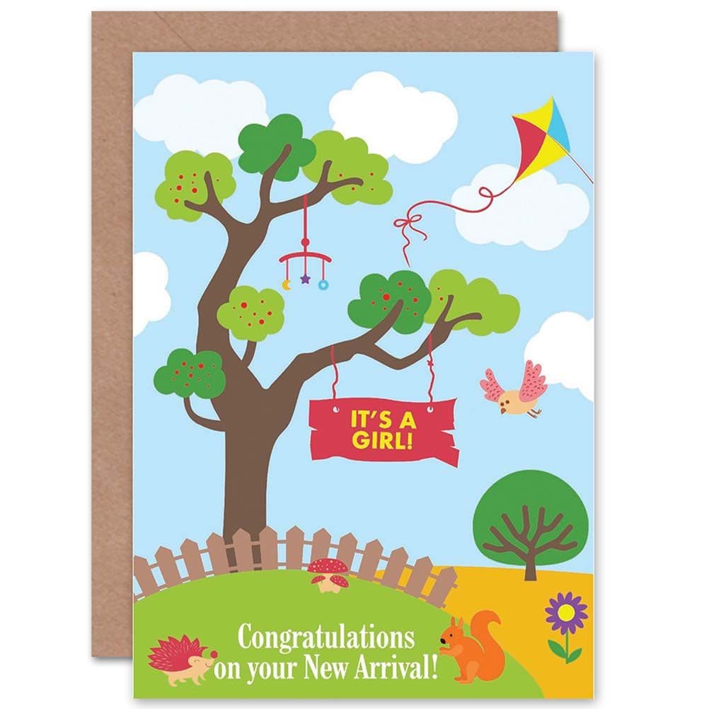 Congratulations Arrival Countryside Animals Card
