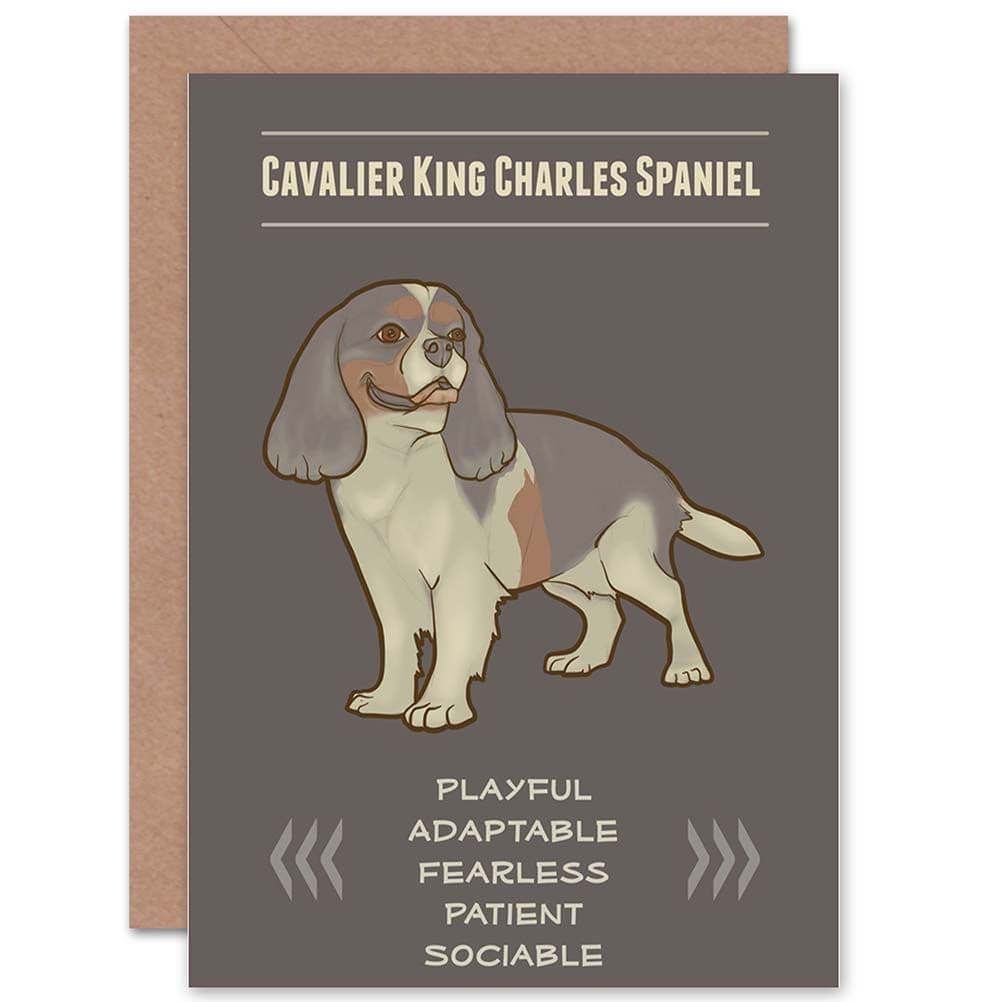 Birthday Dog King Charles Spaniel Greetings Card