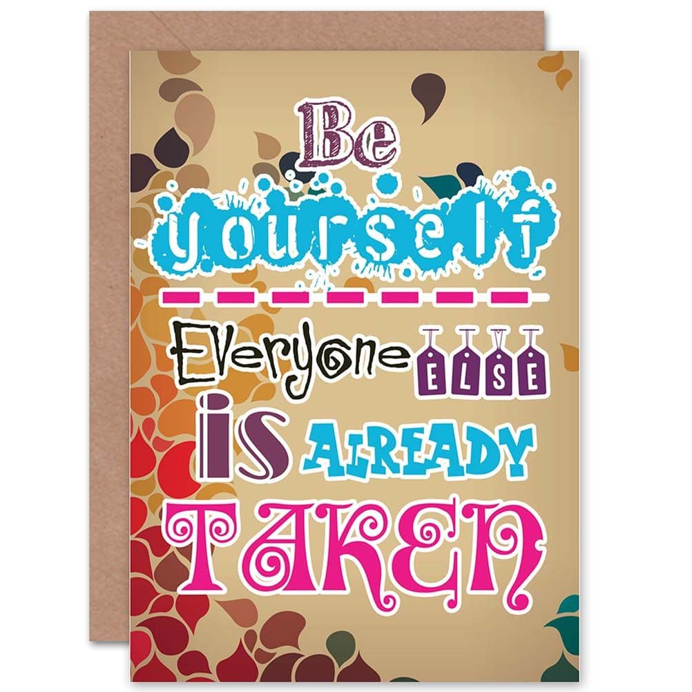 Friendship Love Be Yourself Greetings Card
