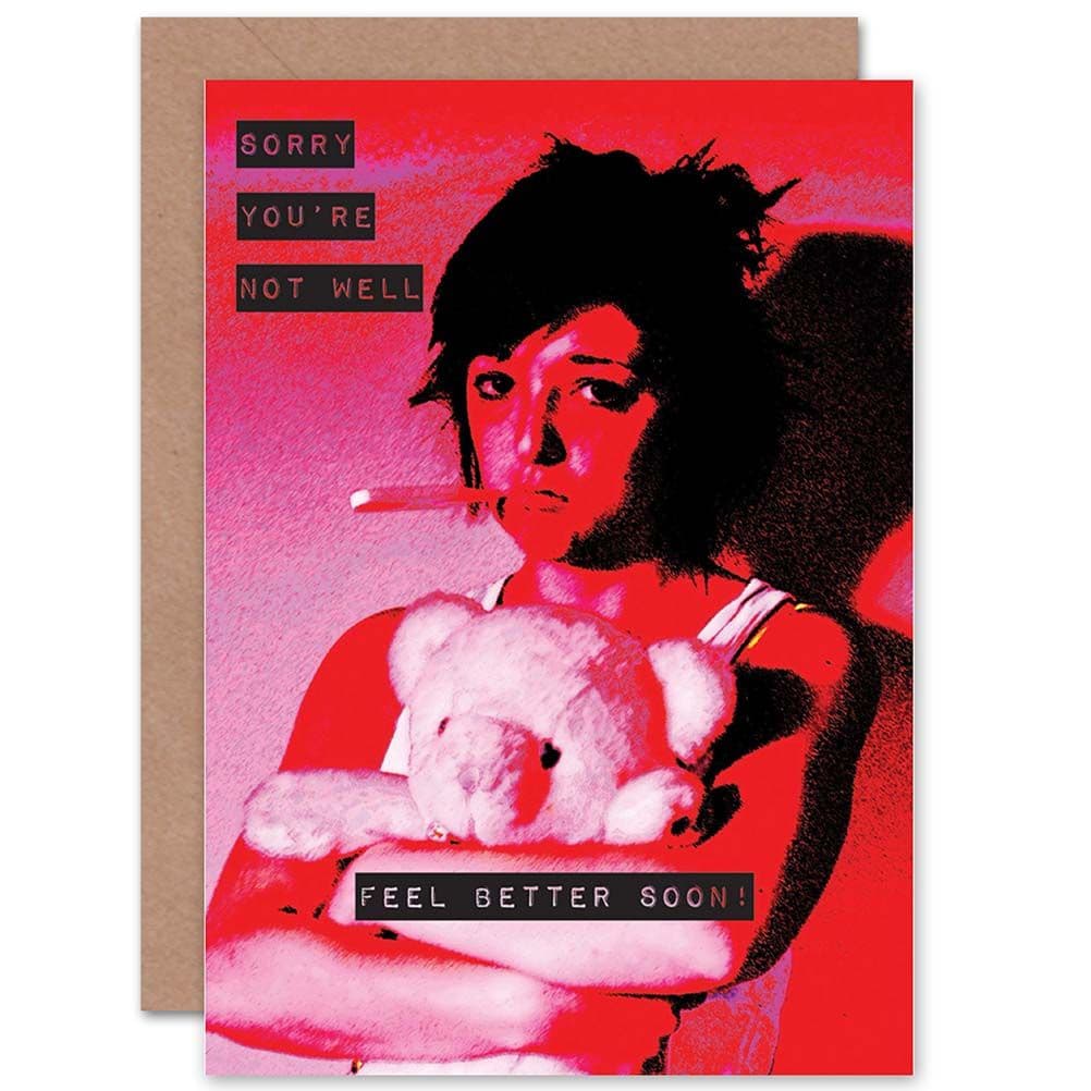 Health Wellness Feel Better Greetings Card