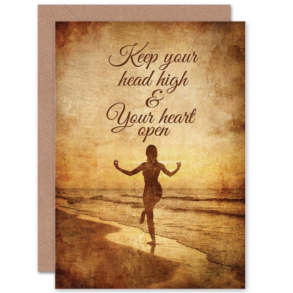 Occasion Friendship Yoga Meditation Beach Greetings Card