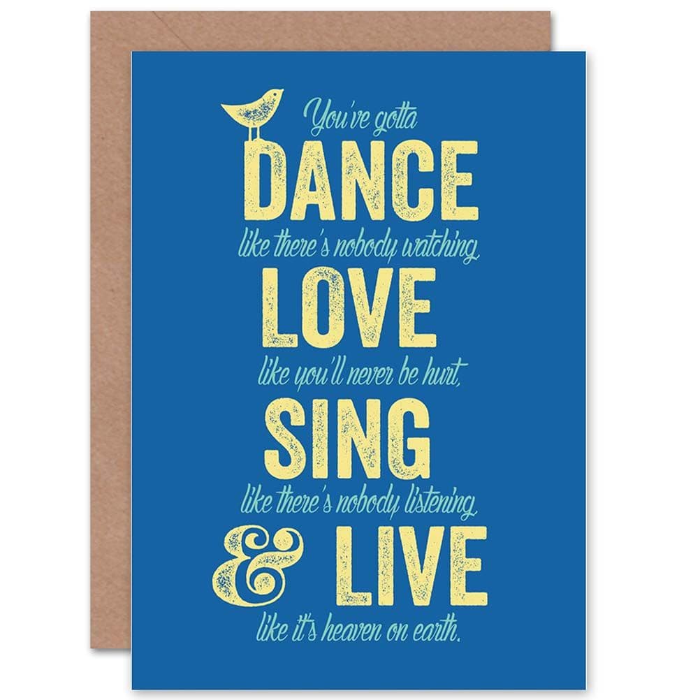 Occasion Friendship Dance Love Sing Live Greetings Card