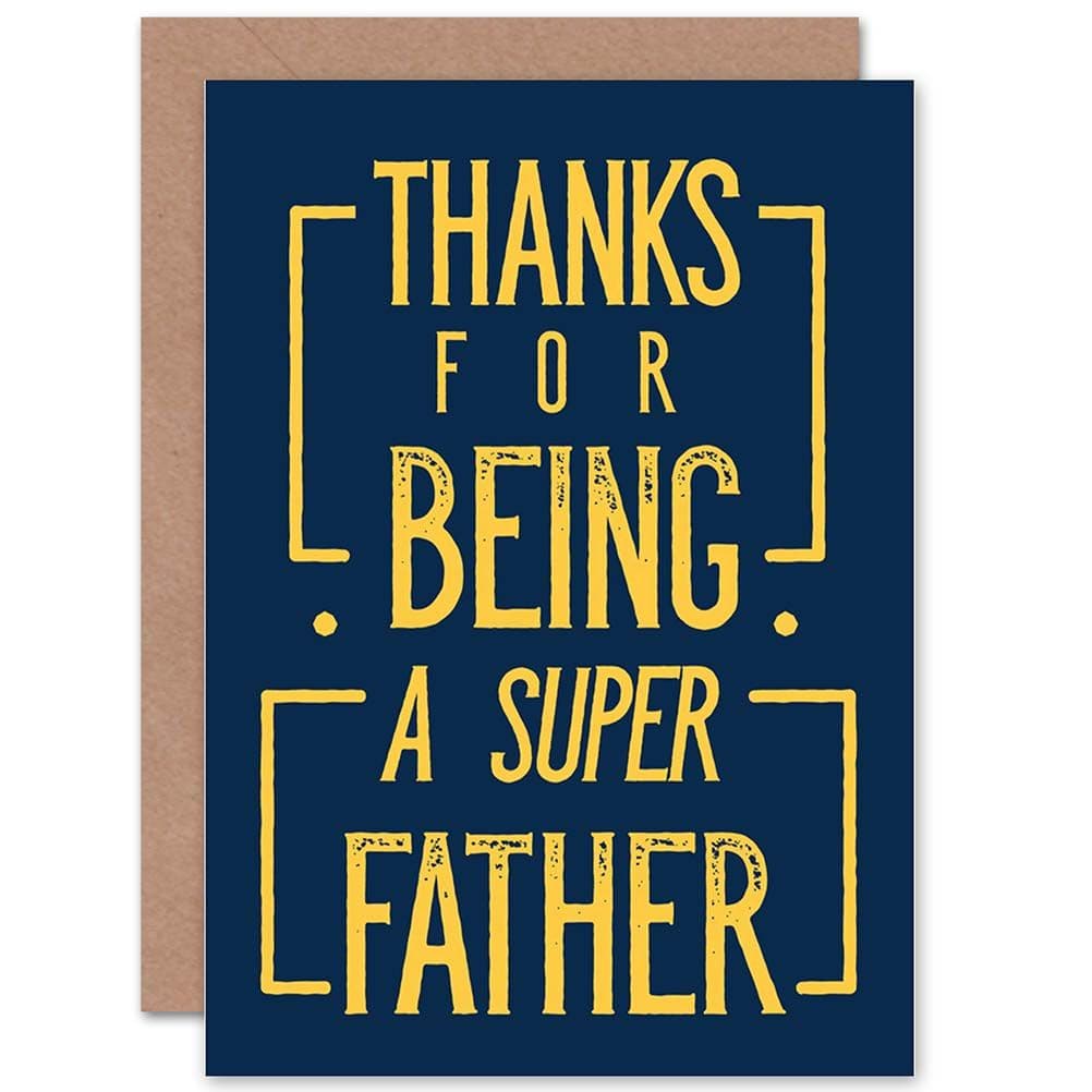 Fathers' Day Super Thanks Greetings Card