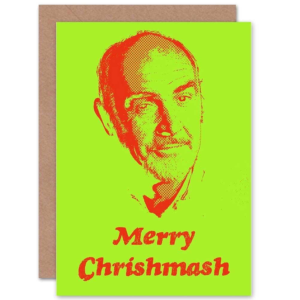Christmas Xmas Sean Connery Funny Art Greetings Card