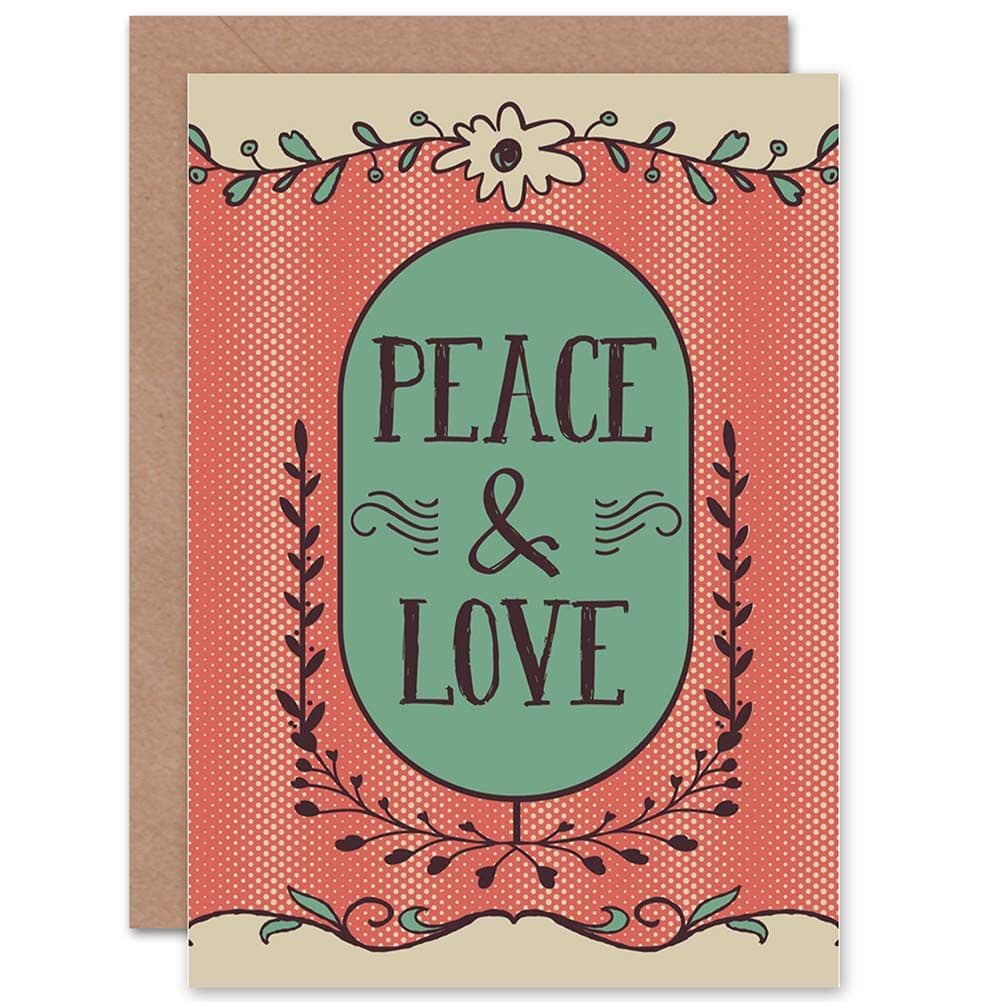 Friend Peace Love Friendship Greetings Card