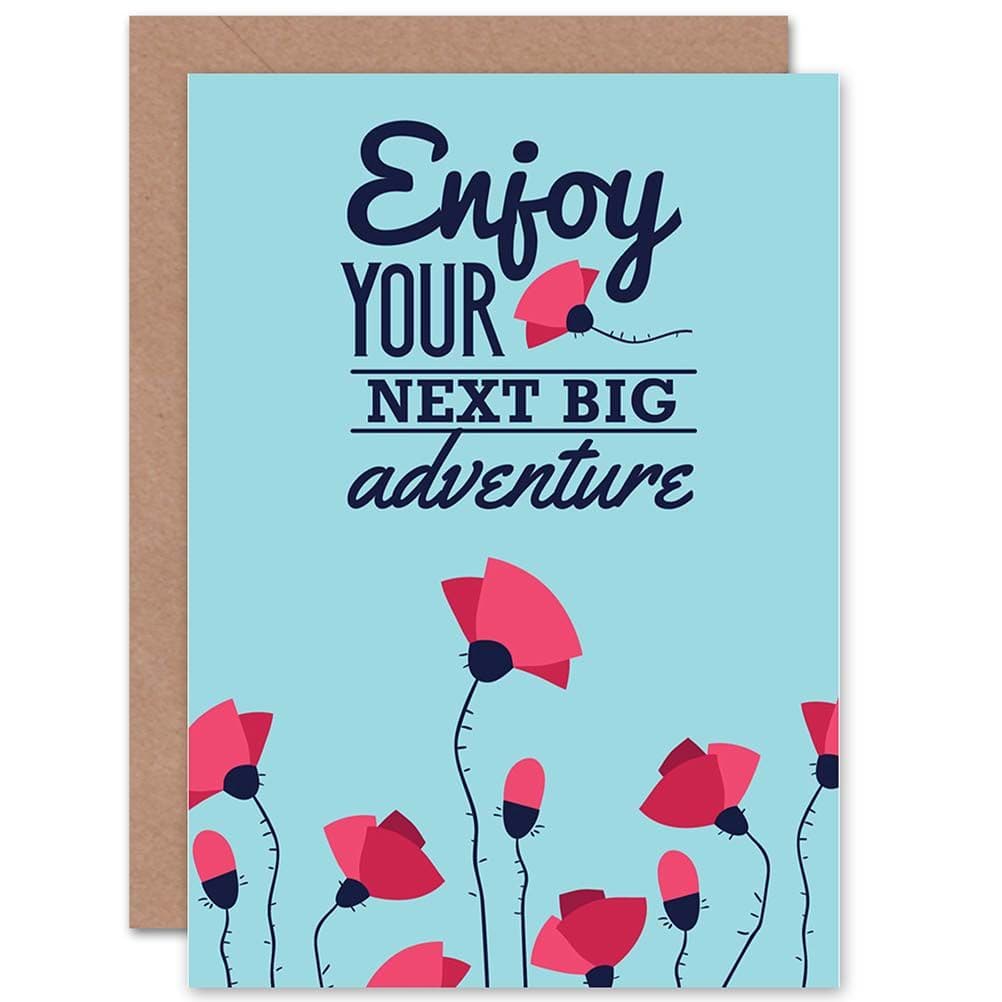 Bon Voyage Travel Leaving Enjoy Your Big Adventure Greetings Card