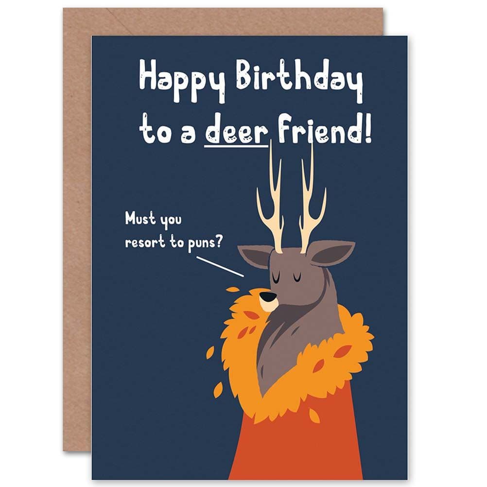Deer Friend Birthday Greetings Card