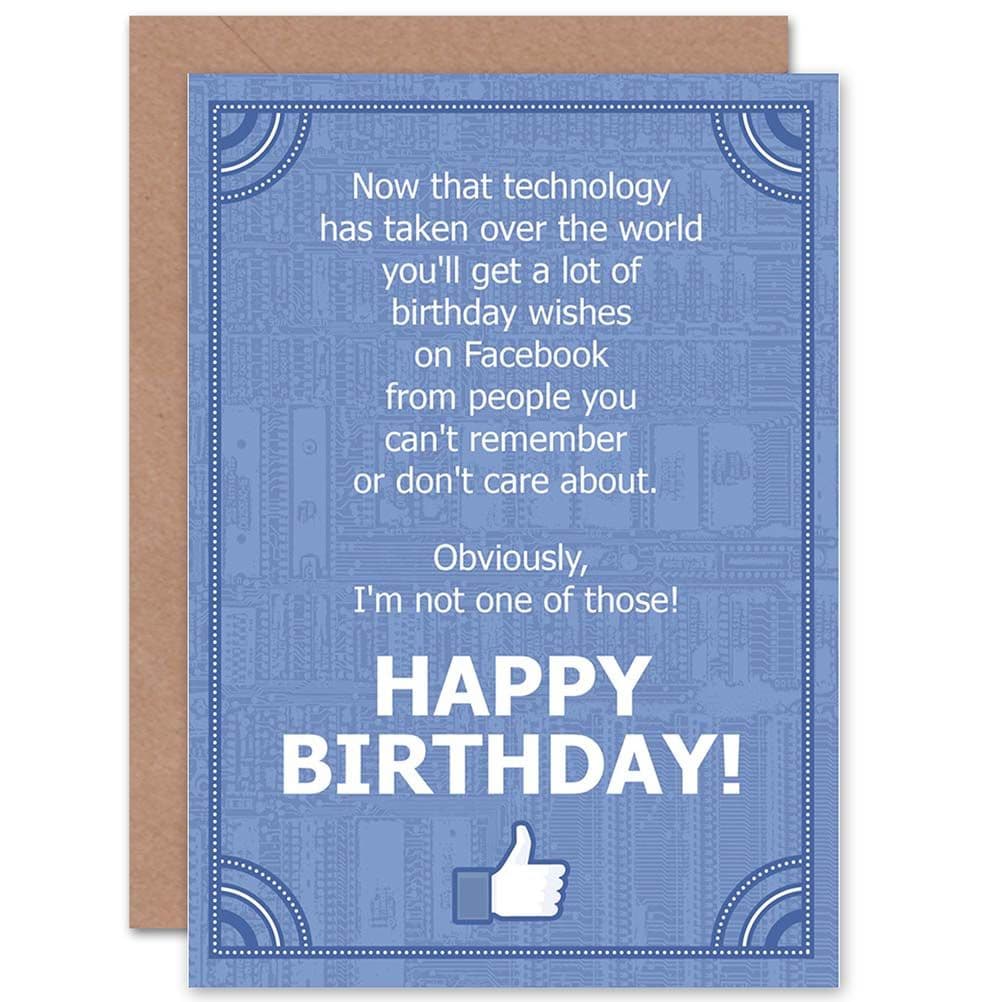 Technology Takeover Birthday Greetings Card
