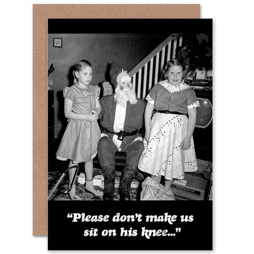 Creepy Santa Fun Funny Christmas Xmas Greetings Card