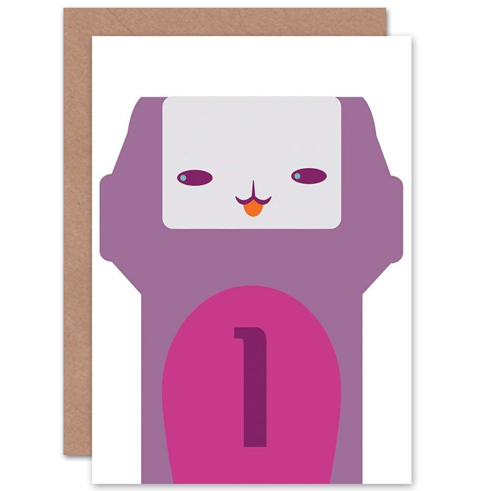 Birthday Pinky 1 One Year Old Greetings Card