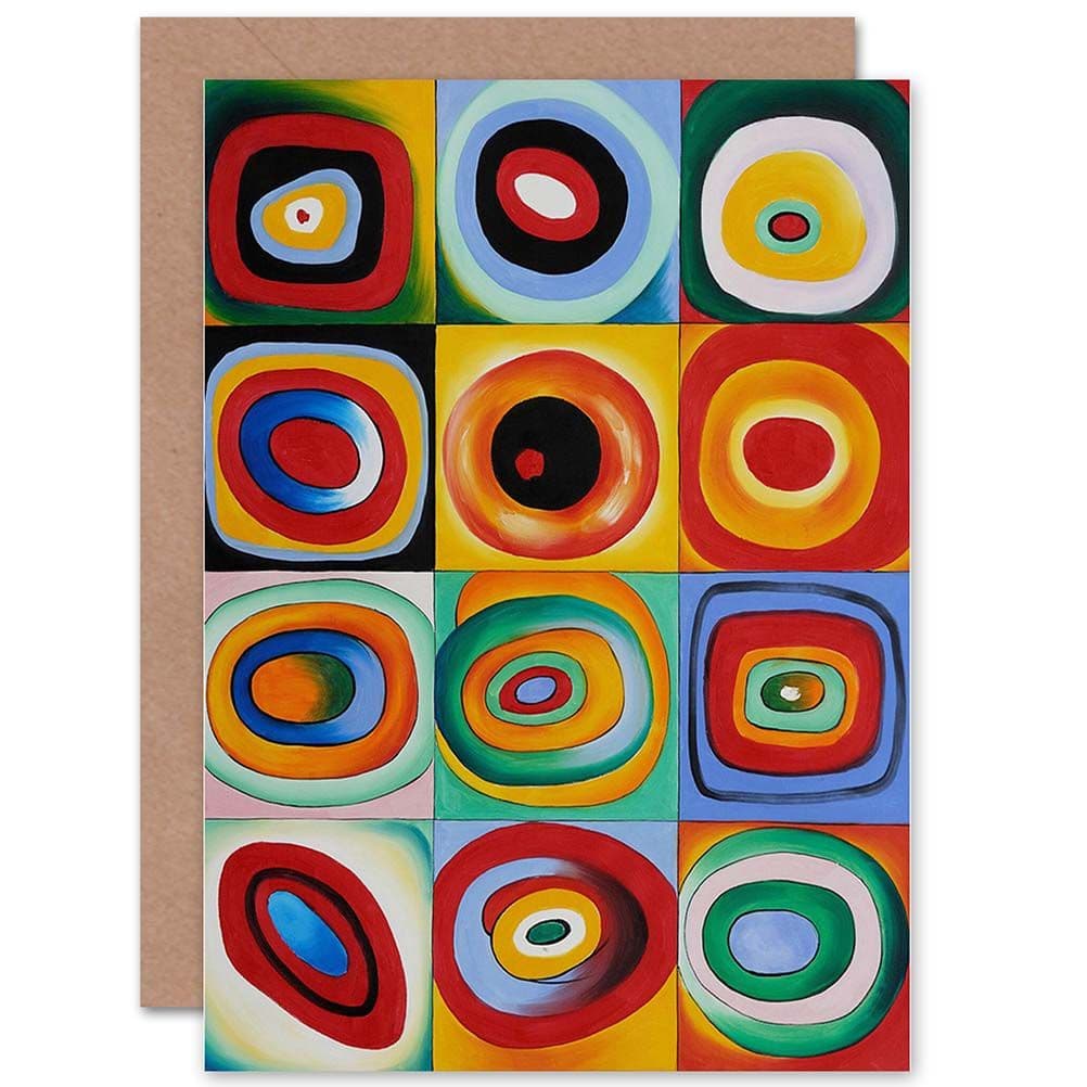 Farbstudie Quadrate Wassily Kandinsky Greetings Card