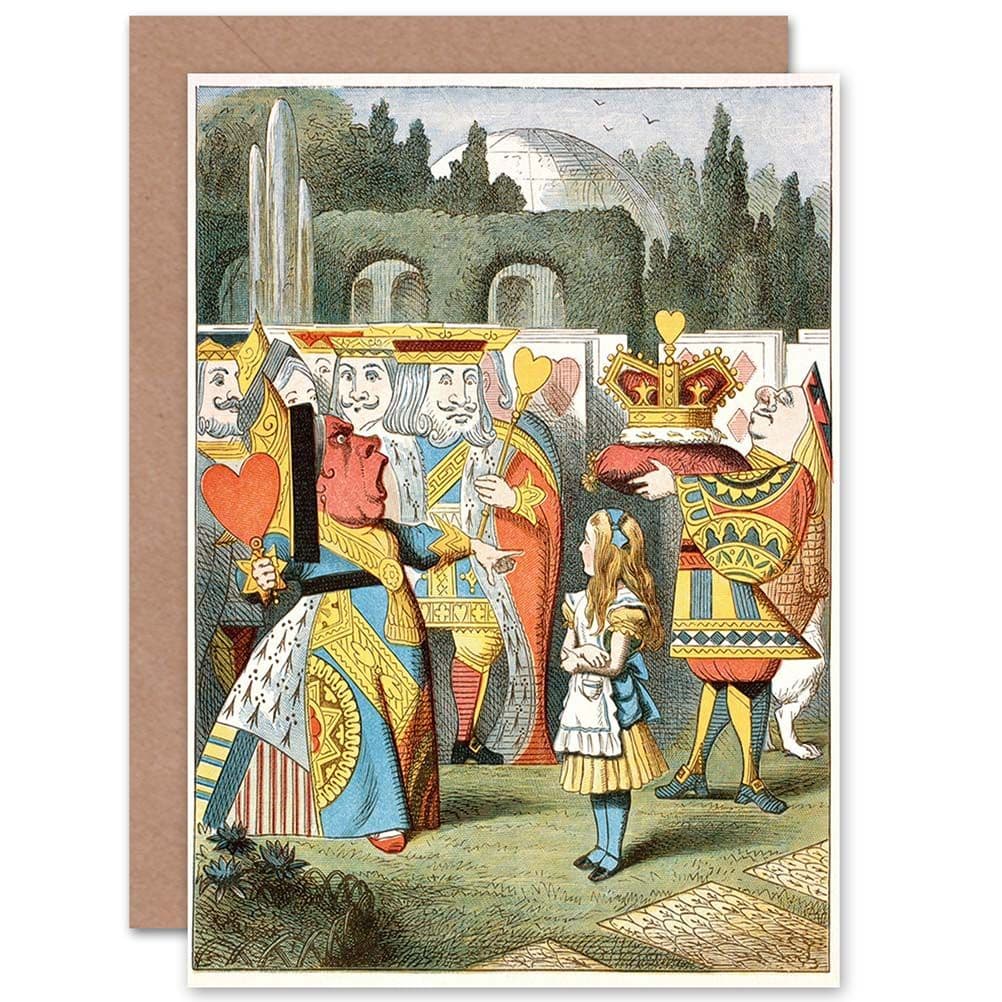 Alice Wonderland Off Head Tenniel Book Carroll Greetings Card