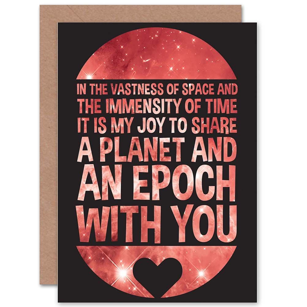 Quote Text Saying Motivational Sagan Vastness Space Greetings Card