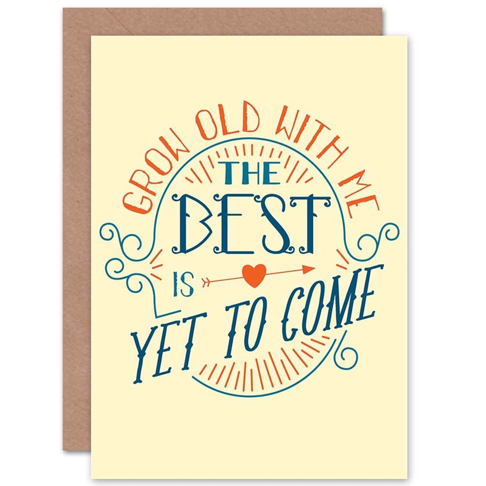 Quote Motivation Browning Grow Old Greetings Card
