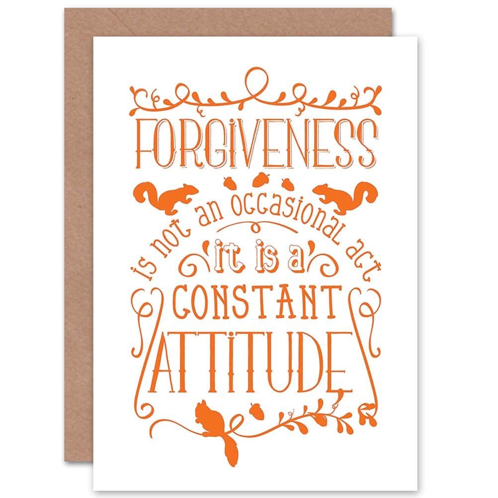 Quote Motivation Forgiveness Attitude Greetings Card