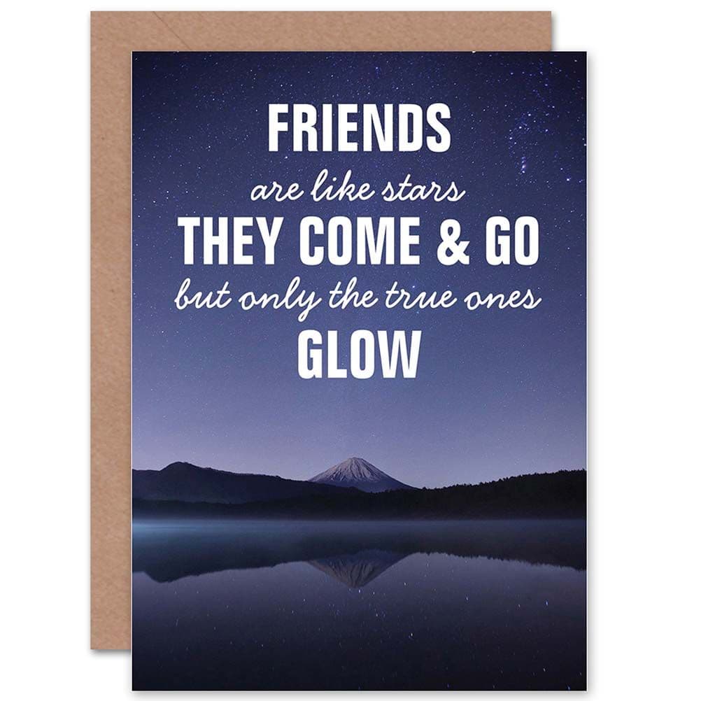 Motivational Quote For Friends Typography Greetings Card