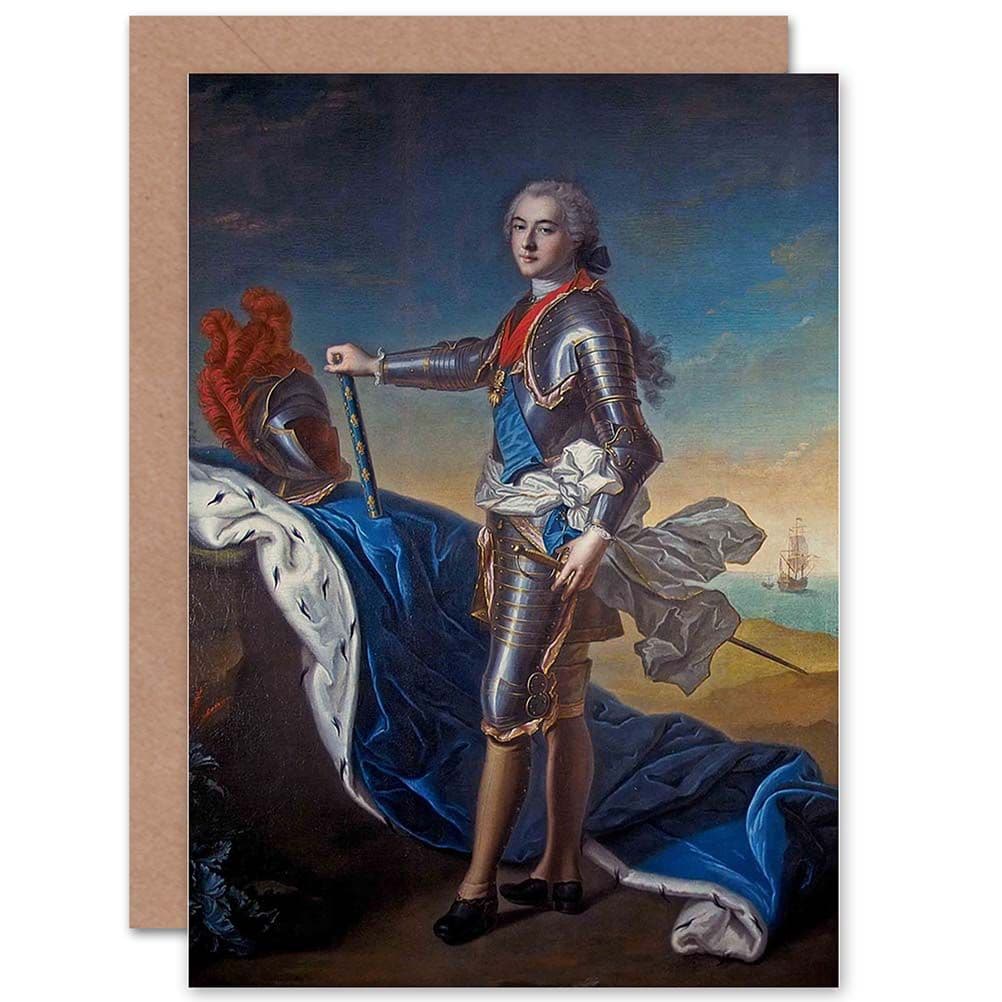 Painting Portrait Nattier Louis De Bourbon Greetings Card