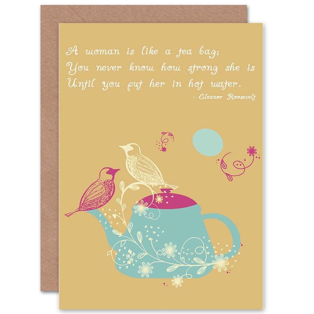 Quote Eleanor Roosevelt Hot Women Birthday Greetings Card