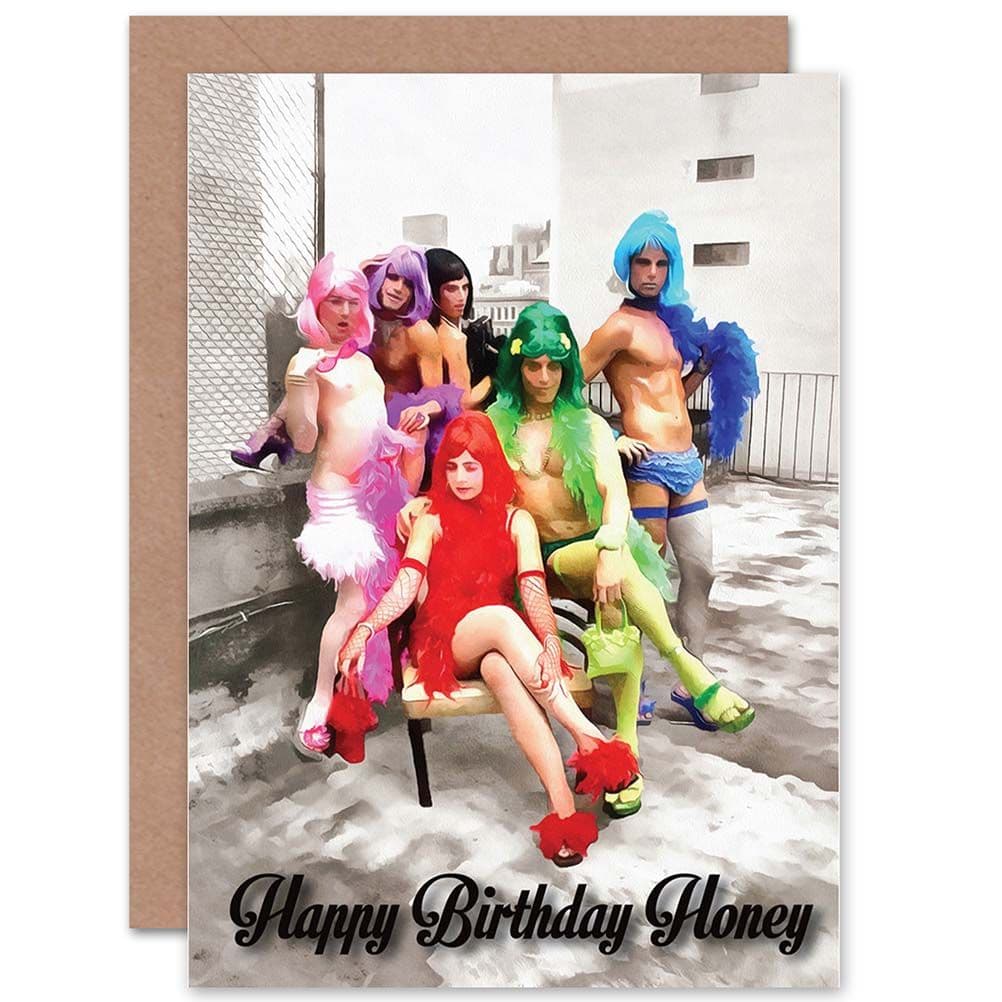 Happy Birthday Honey Drag Queen Glam Fun Greetings Card
