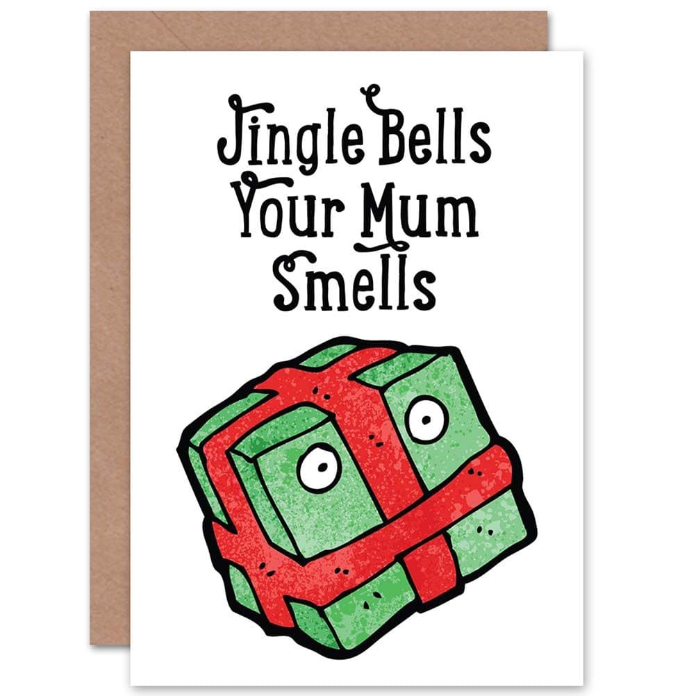Merry Christmas Xmas Jingle Mum Smells Funny Greetings Card
