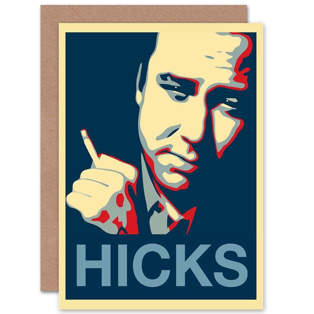 Painting Comedy Hero William Melvin Bill Hicks Greetings Card