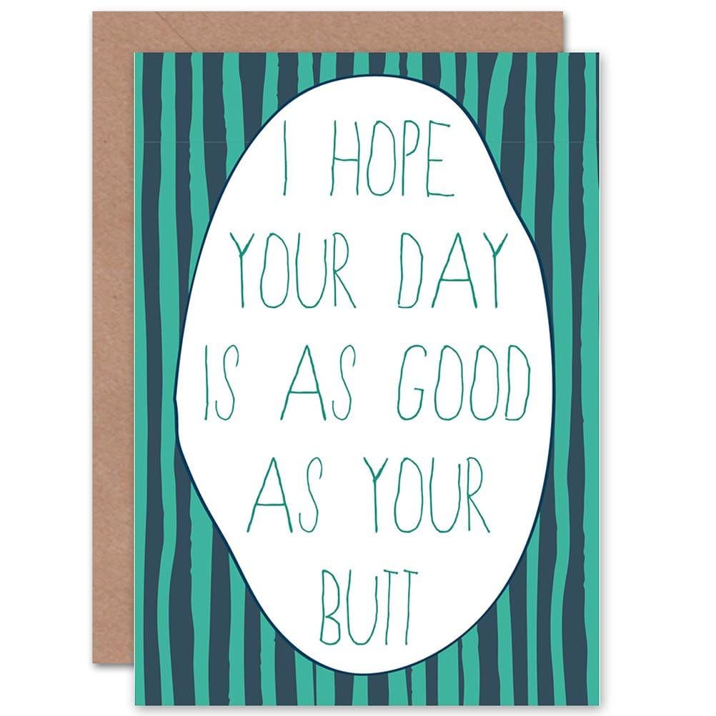 Cheeky Butt Gag Celebration Funny Birthday Greetings Card