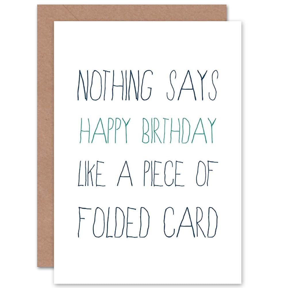 Folded Card Birthday Greetings Card