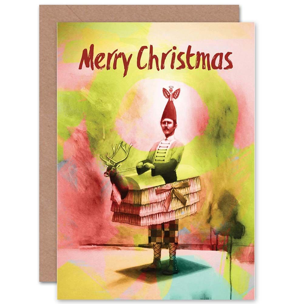 Christmas Xmas Merry Bizarre Festive Fellow Funny Greetings Card