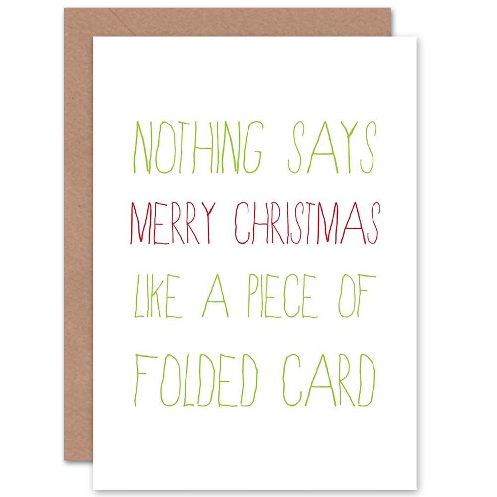 Funny Folded Card Christmas Greetings Card