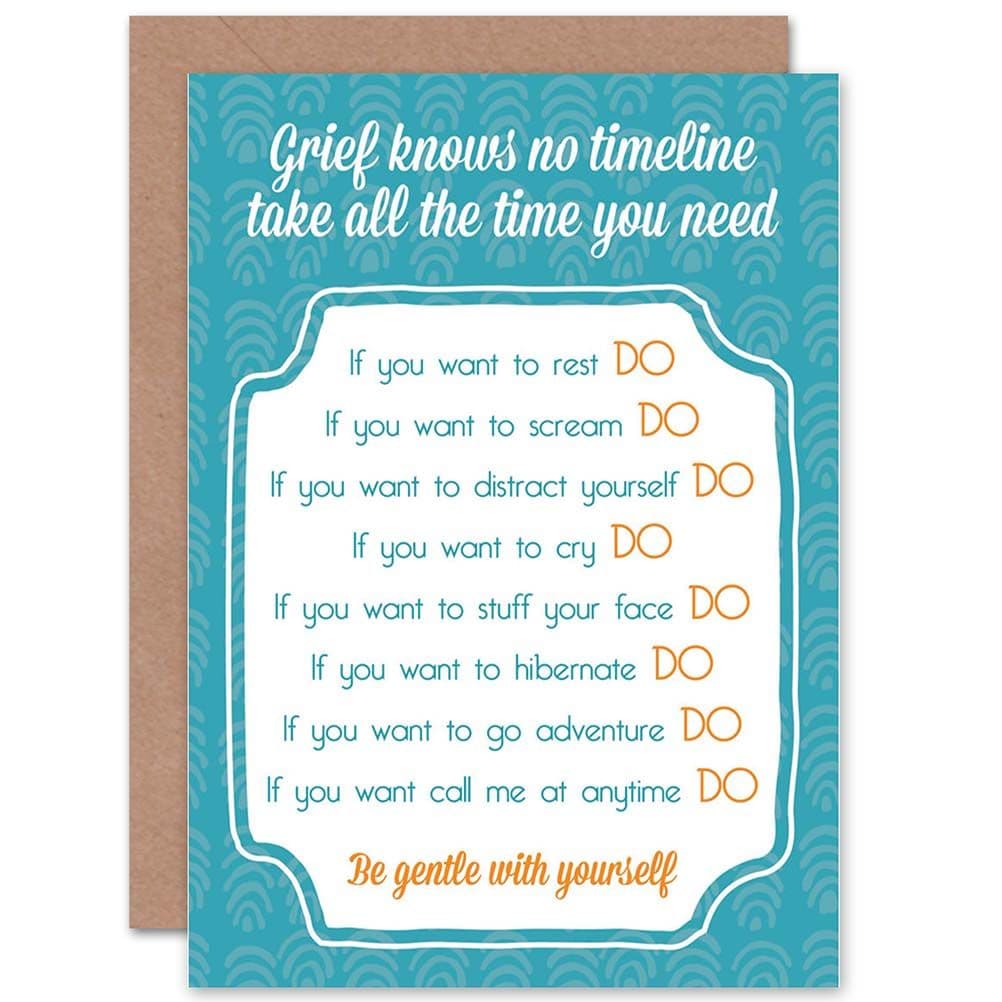 Sympathy Empathy Grief Timeline Present Greetings Card
