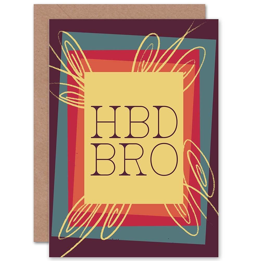 Hbd Bro Brother Birthday Text Message Greetings Card