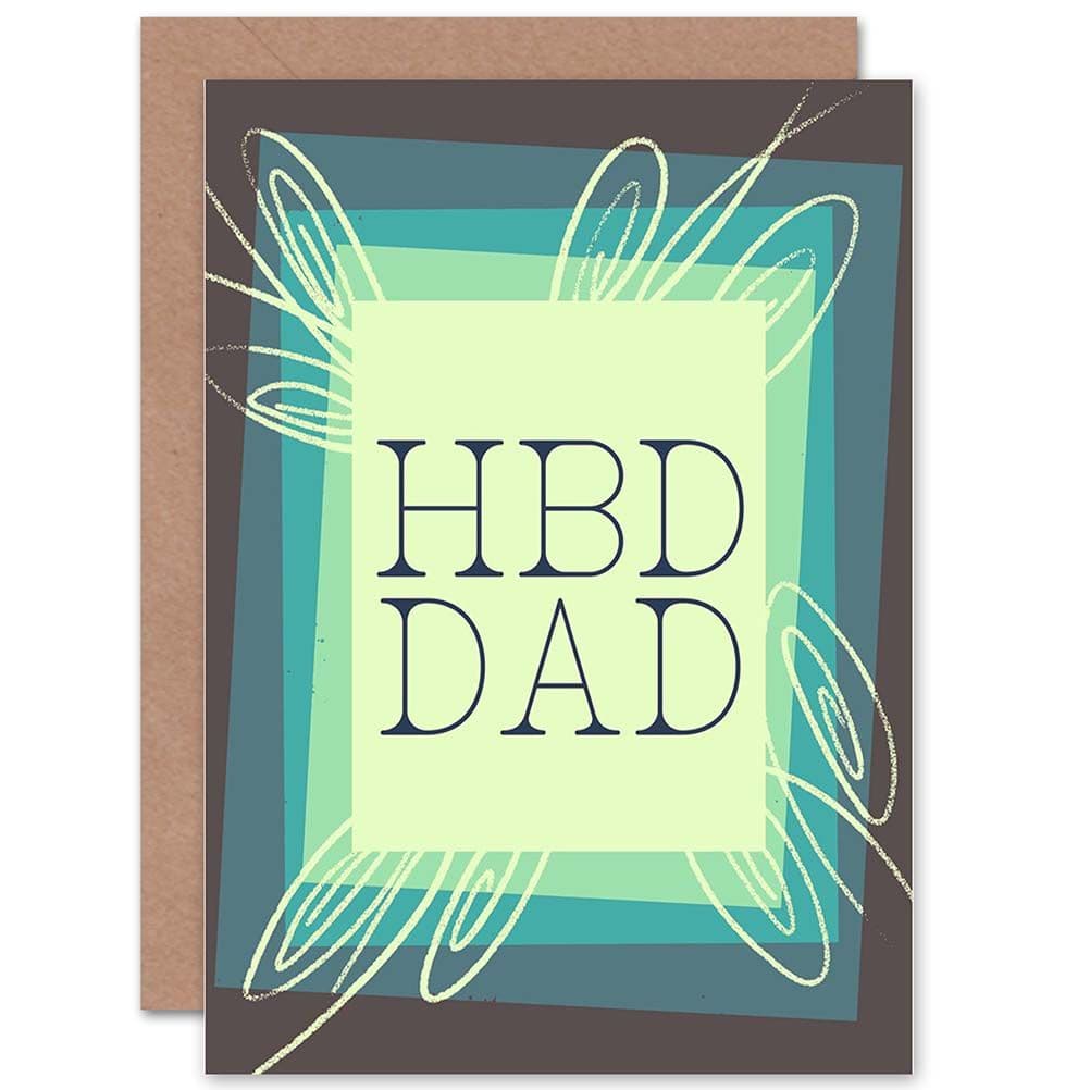 HBD Dad Birthday Greetings Card