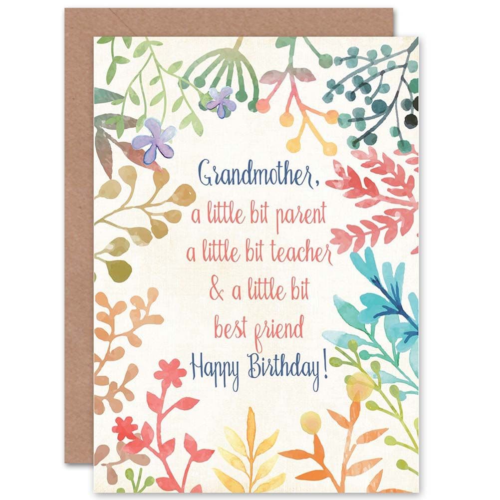 Grandmother Best Friend Greetings Card