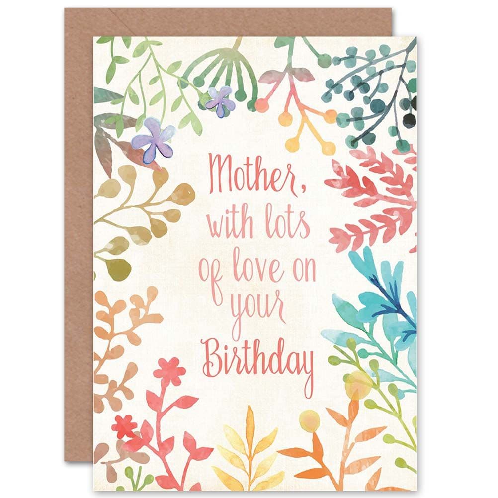 Mother Lots of Love Floral Greetings Card