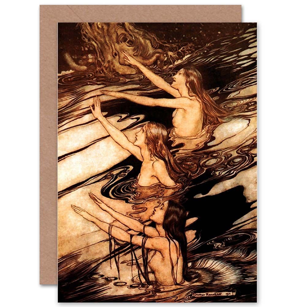 Birthday Arthur Rackam Die Rheintochter Greetings Card