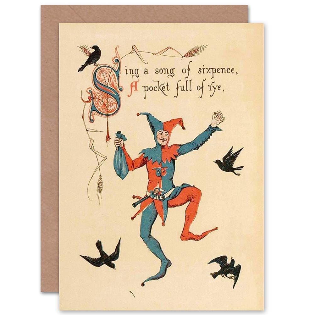 Birthday Nursery Rhyme Sing Song Sixpence Greetings Card