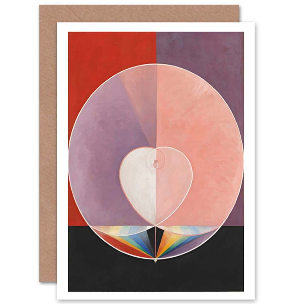 Painting Geometry Hilma Af Klint 1915 The Dove No 13 Greetings Card