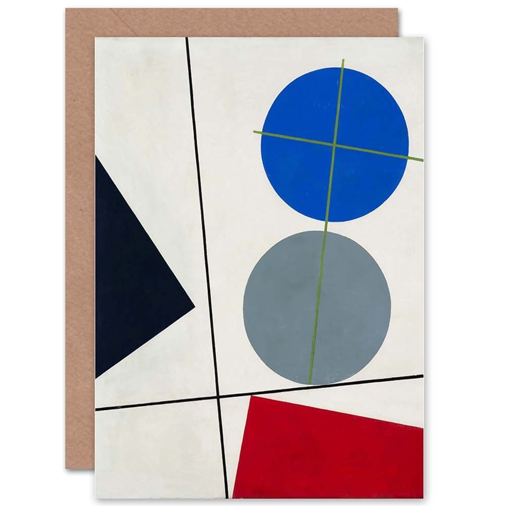 Painting Abstract Sophie Taeuber Arp Kompozycja Greetings Card
