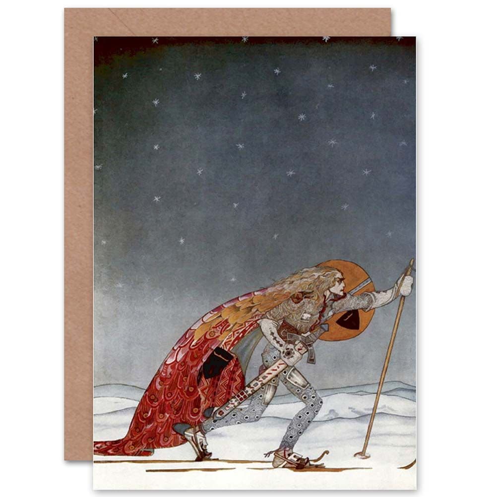 Painting Snow Kay Nielsen East Of Sun West Of Moon Greetings Card