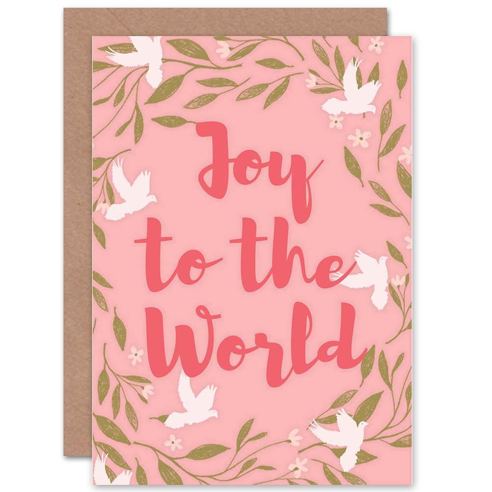Joy To World Greetings Card