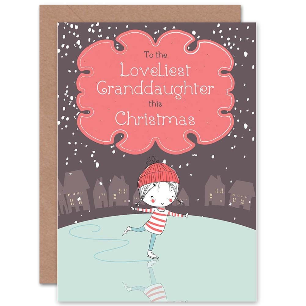 Merry Xmas Loveliest Granddaughter Christmas Greetings Card